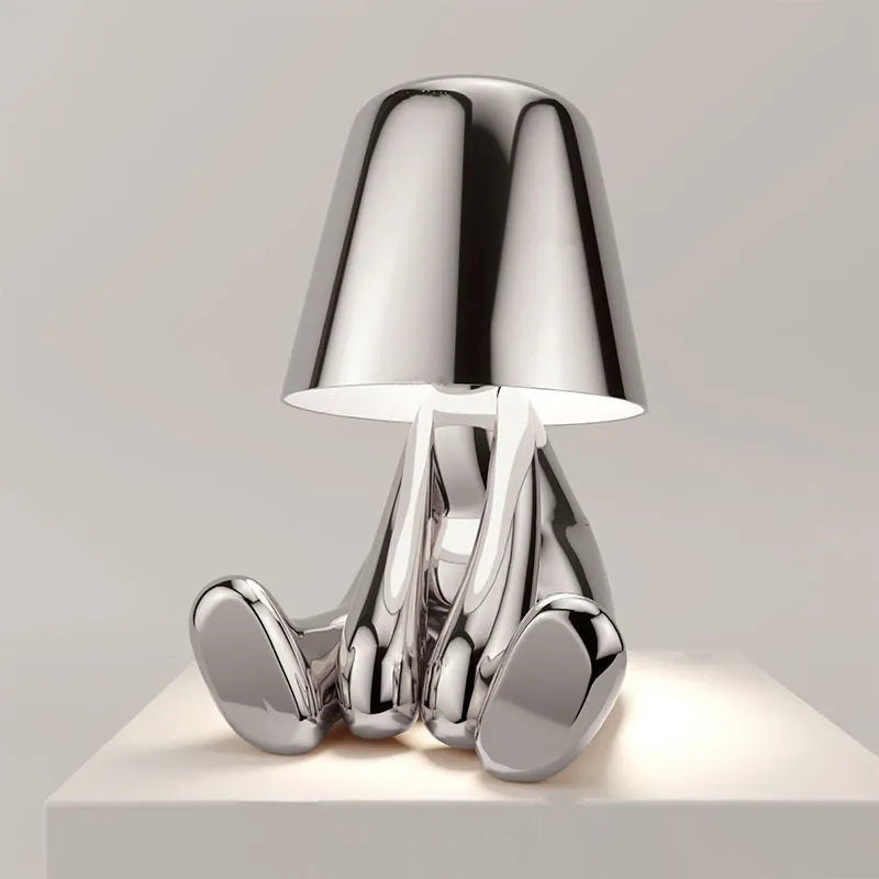 Goodielicious™ - Chromeboy: Schattige Draadloze Tafellamp