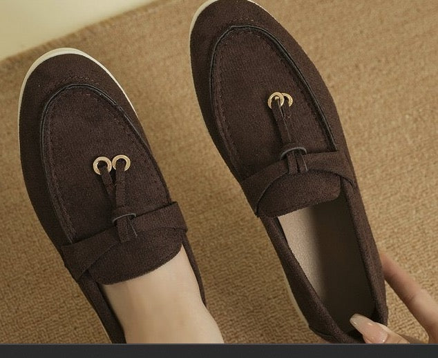 Goodielicious ™ - Suede Loafers met bedels