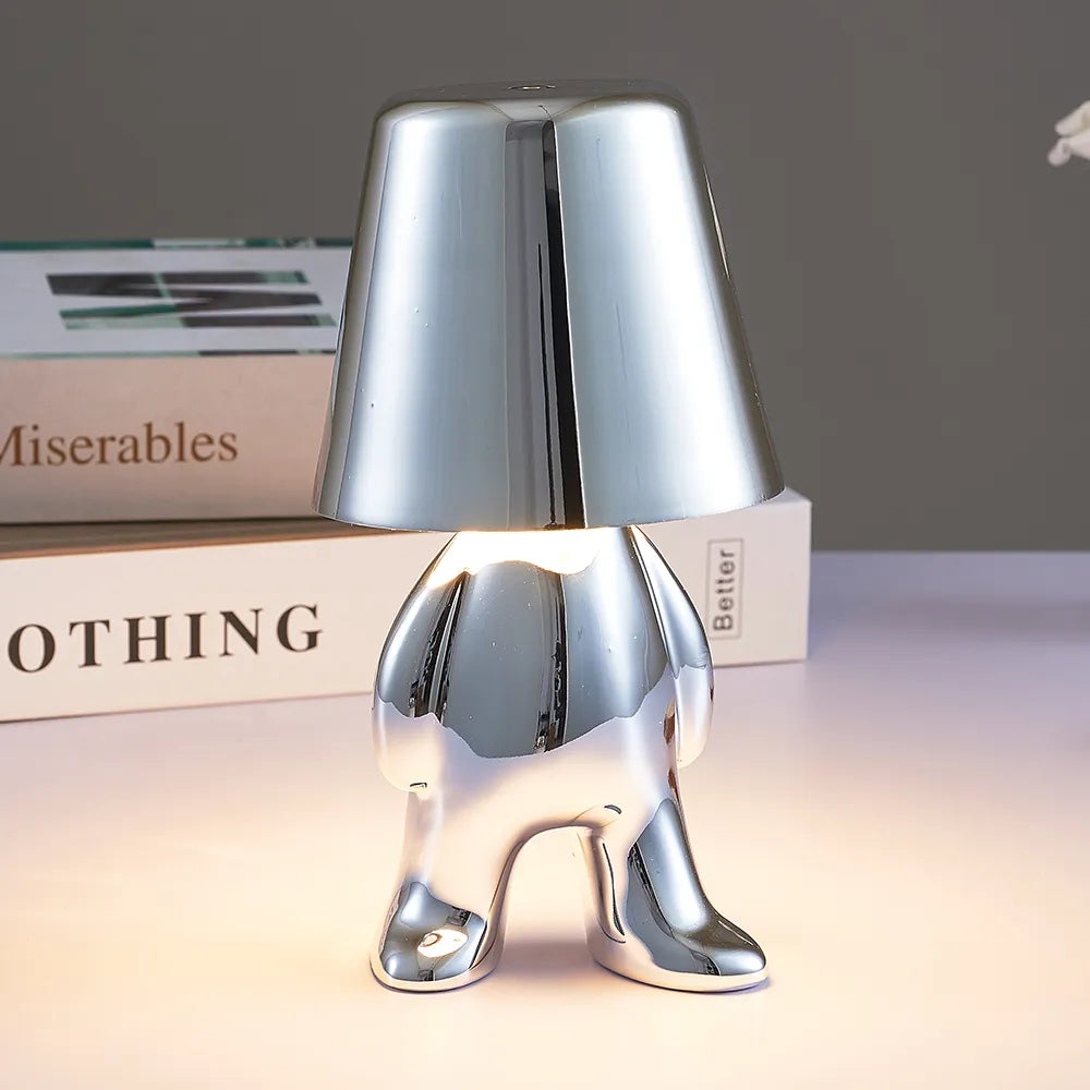 Goodielicious™ - Chromeboy: Schattige Draadloze Tafellamp