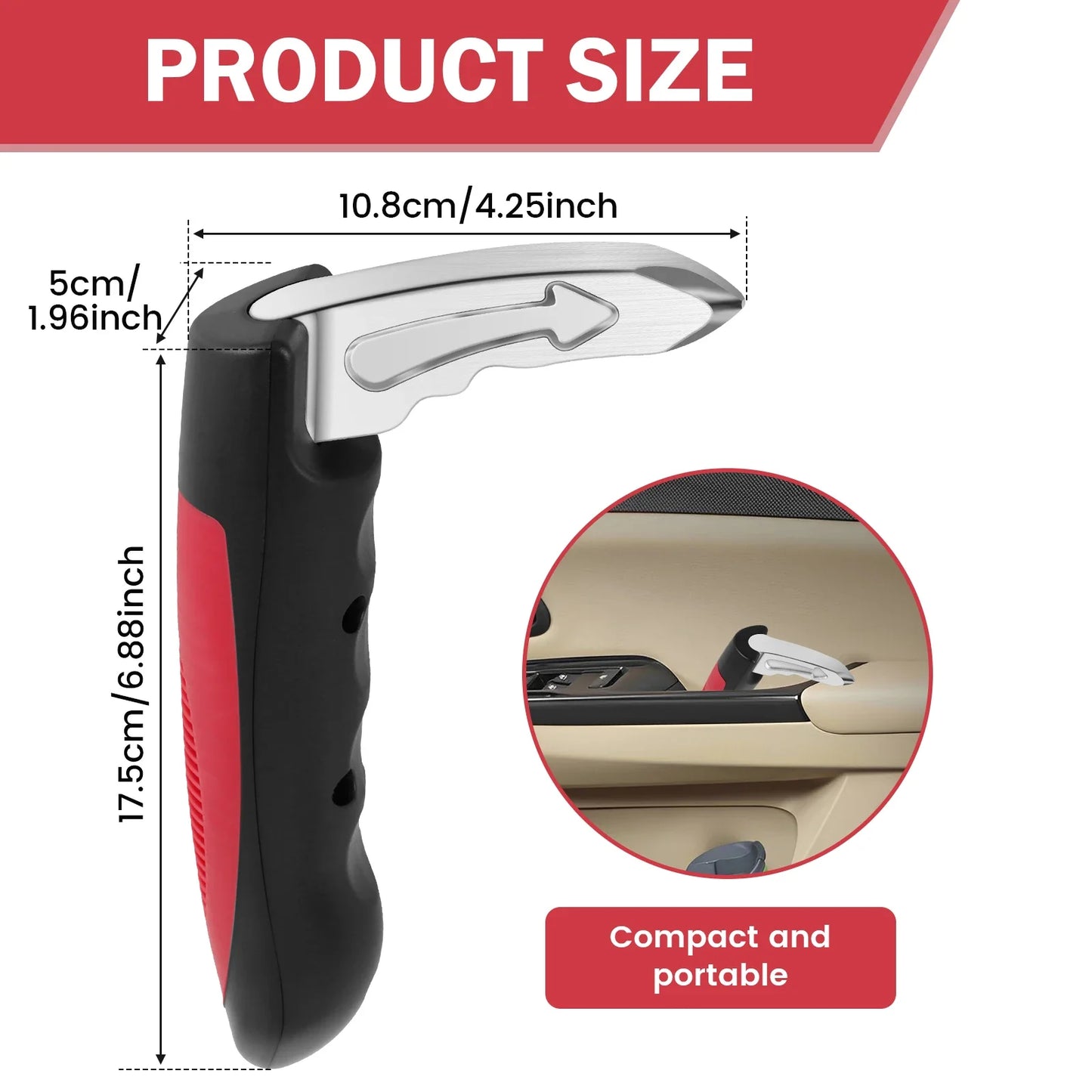 Goodielicious ™ - Grippy: Veilig Uitstappen - 4-in-1 Auto Assistentiehandgreep