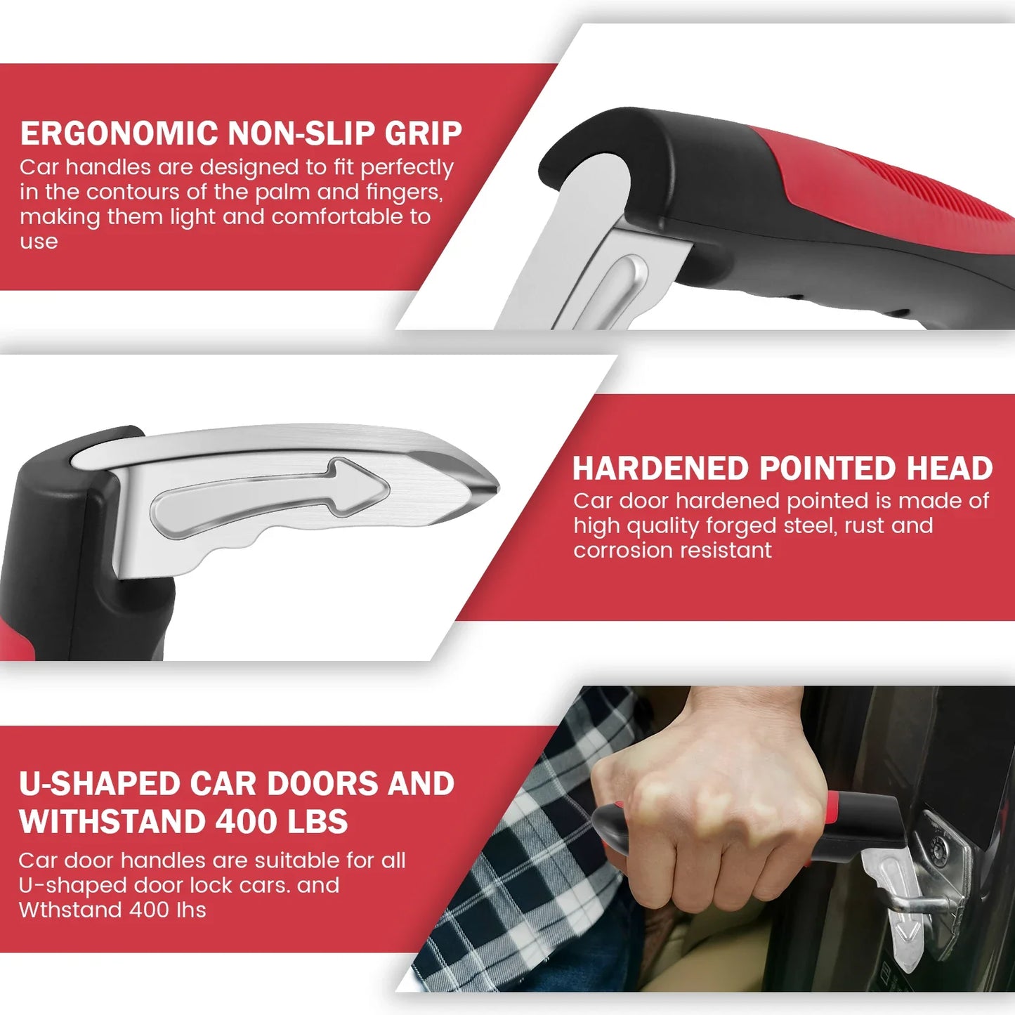 Goodielicious ™ - Grippy: Veilig Uitstappen - 4-in-1 Auto Assistentiehandgreep