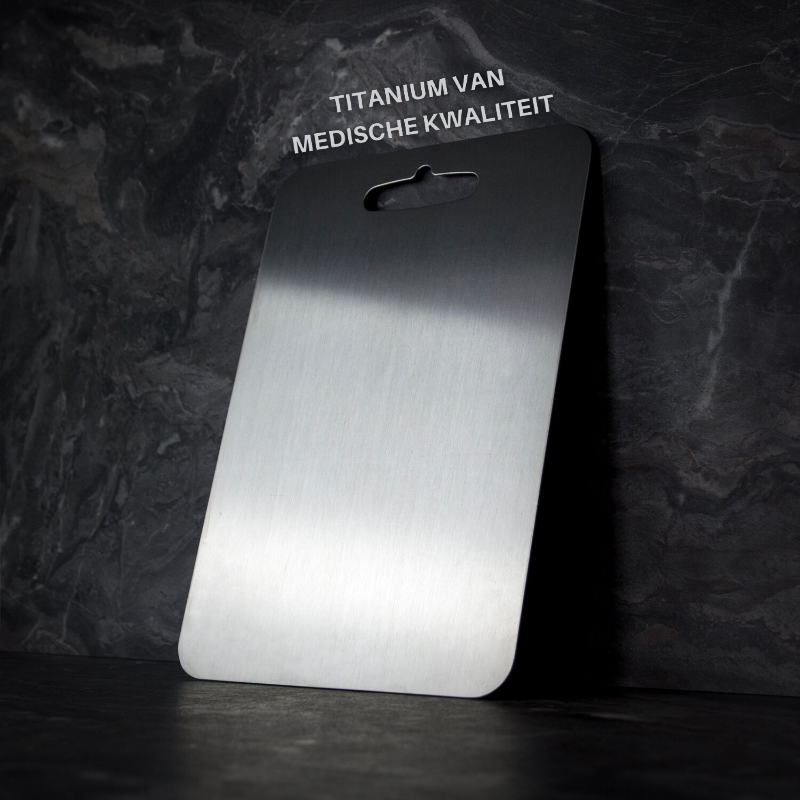 Goodielicious ™ - Titan: De Ultieme Titanium Snijplank, zeg vaarwel tegen microplastic!