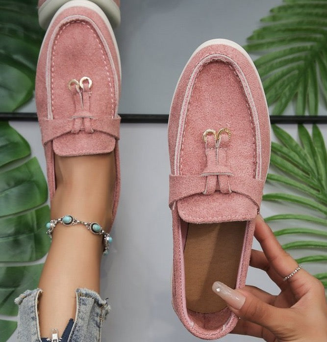 Goodielicious ™ - Suede Loafers met bedels