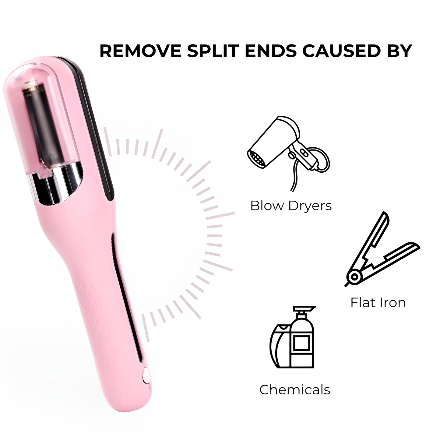 Goodielicious ™ - SplitEnder Borstel - Nooit meer gespelten haarpunten!