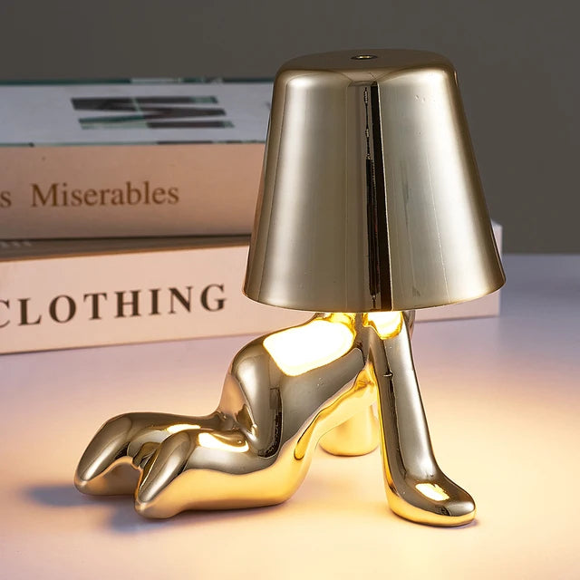 Goodielicious™ - Chromeboy: Schattige Draadloze Tafellamp