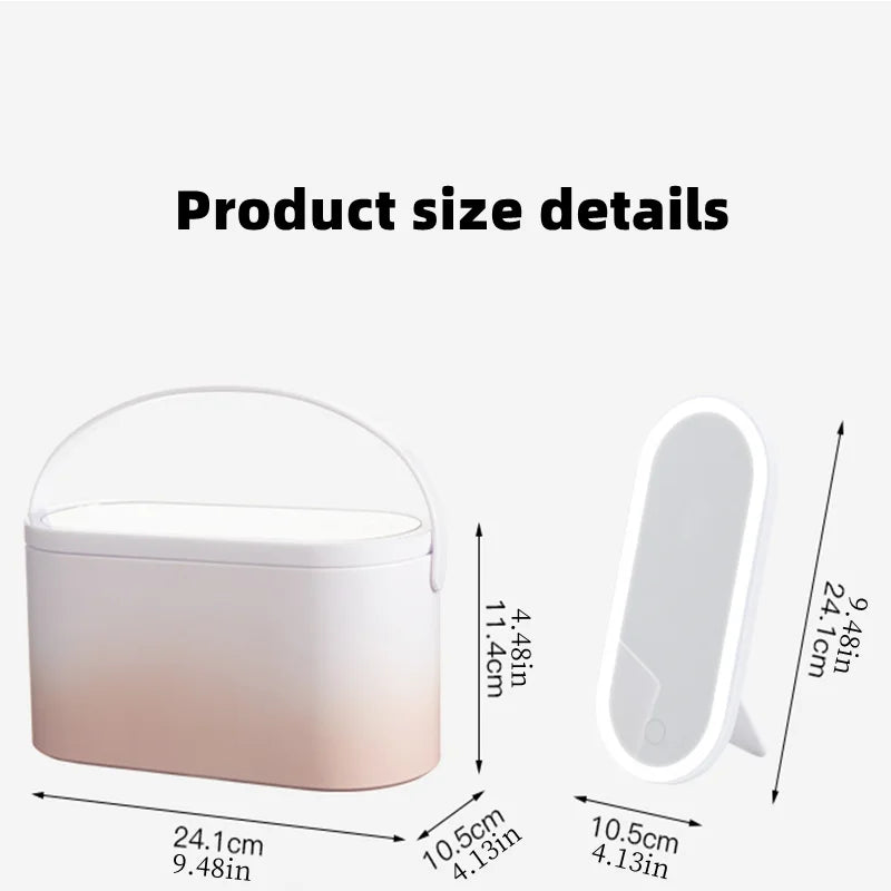 Goodielicious ™ - GlowCase - Draagbare Make-up Box met LED