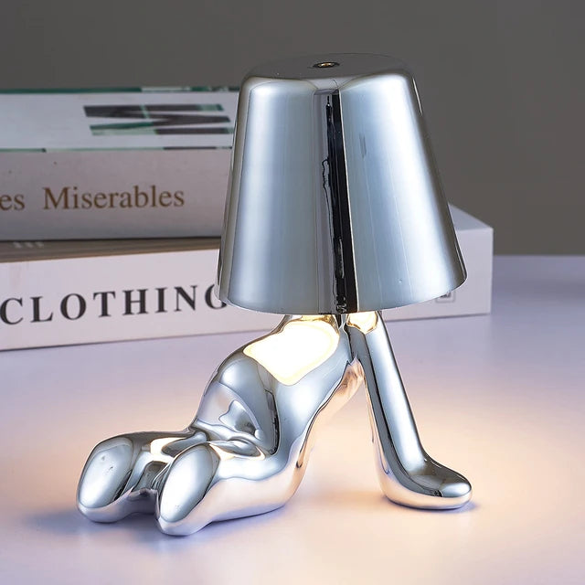 Goodielicious™ - Chromeboy: Schattige Draadloze Tafellamp