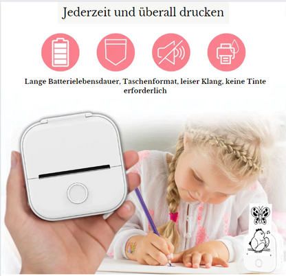 Goodielicious™ - MiniPrinter + gratis printpapier: De printer die nooit inkt nodig heeft!